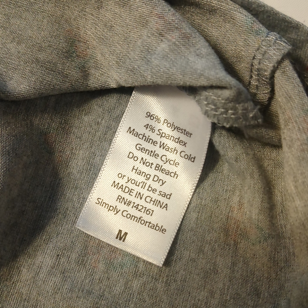 LuLaRoe Nwot women's Medium printed gray - Picture 4 of 6